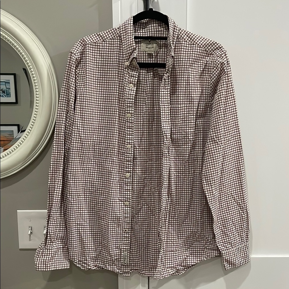 Men's Dark red / maroon Checkered Shirt
